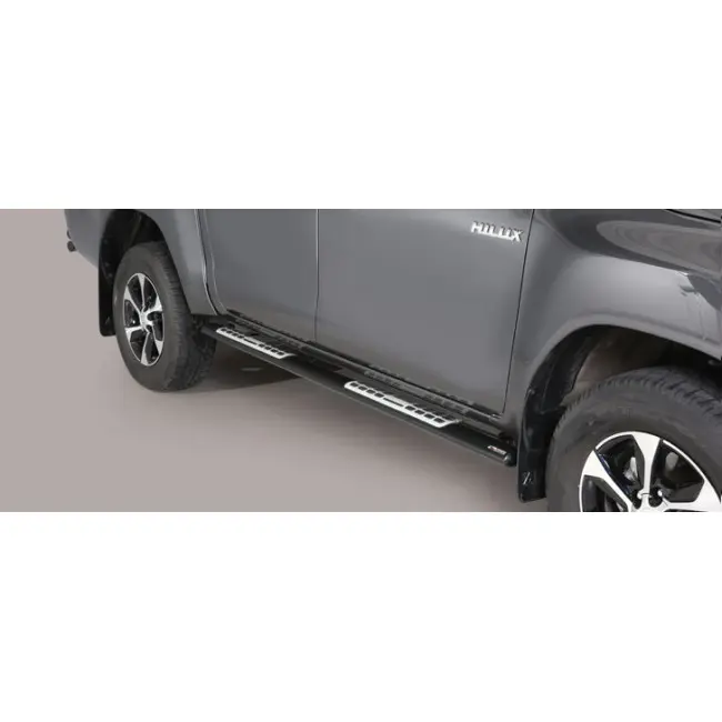 Stigtrinn Toyota Hilux VIII 2015 -> │ Extra Cab Chrome Edition