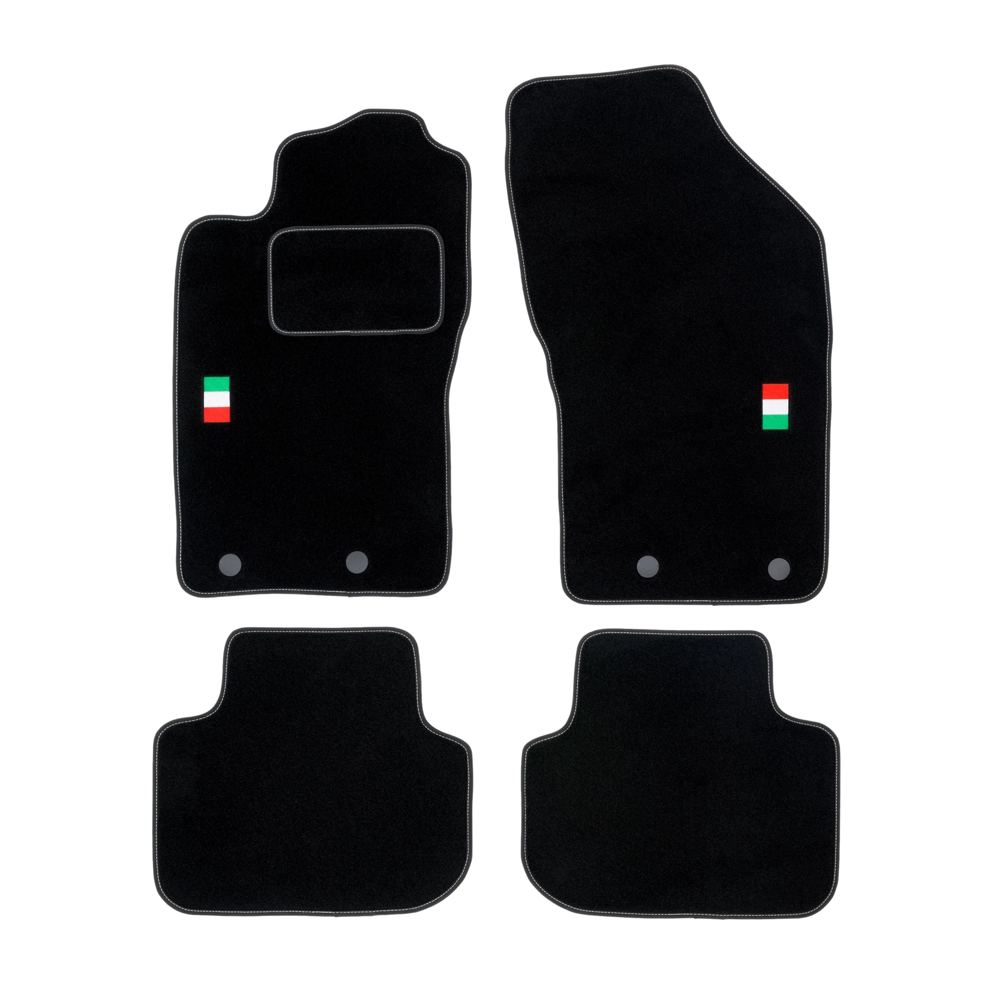 Stoffmatter Alfa Romeo 147 2000 - 2010 │ Italy Club Style Velour Floor Mats – bilde 2