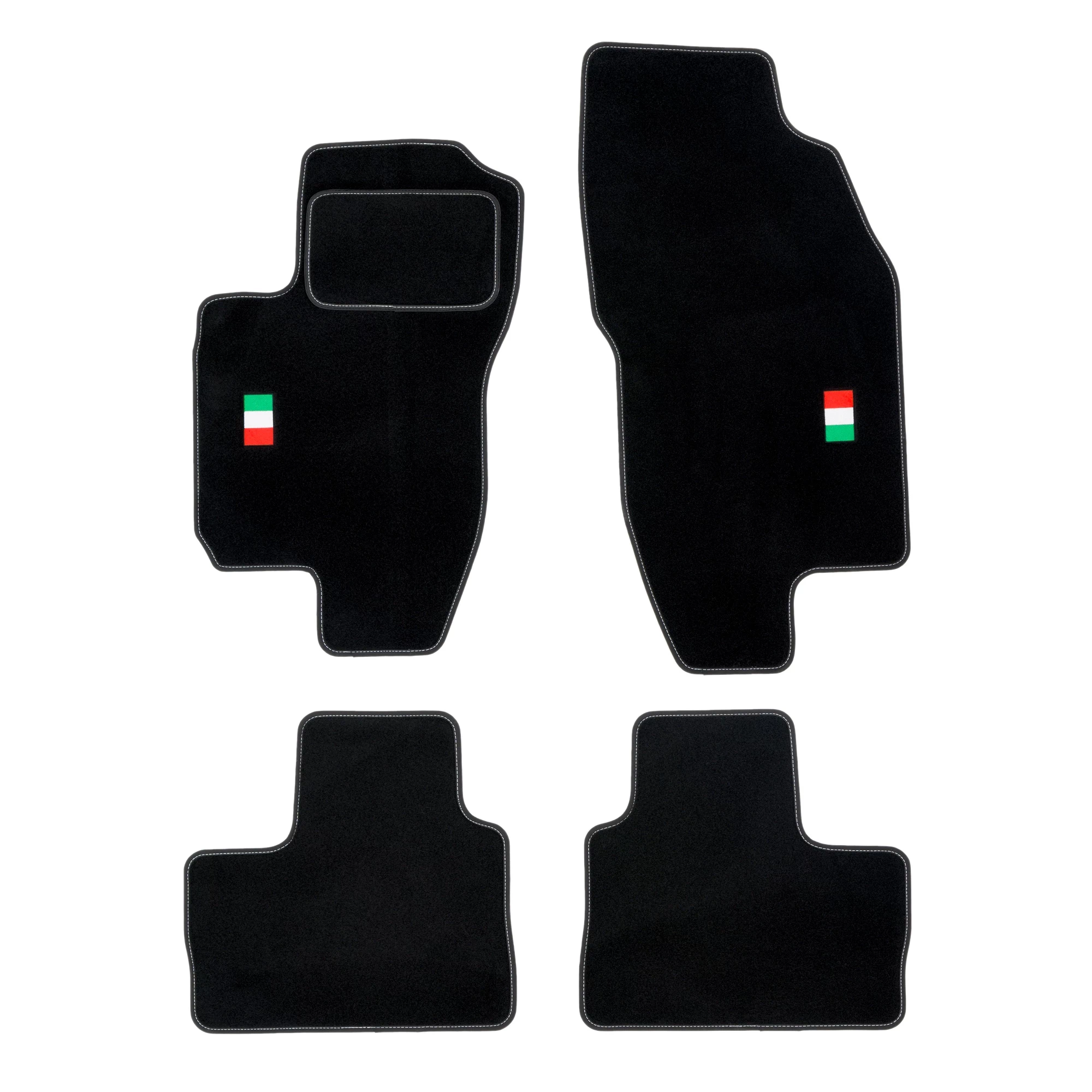 Stoffmatter Alfa Romeo 156 1997 - 2007 │ Italy Club Style Velour Floor Mats – bilde 2