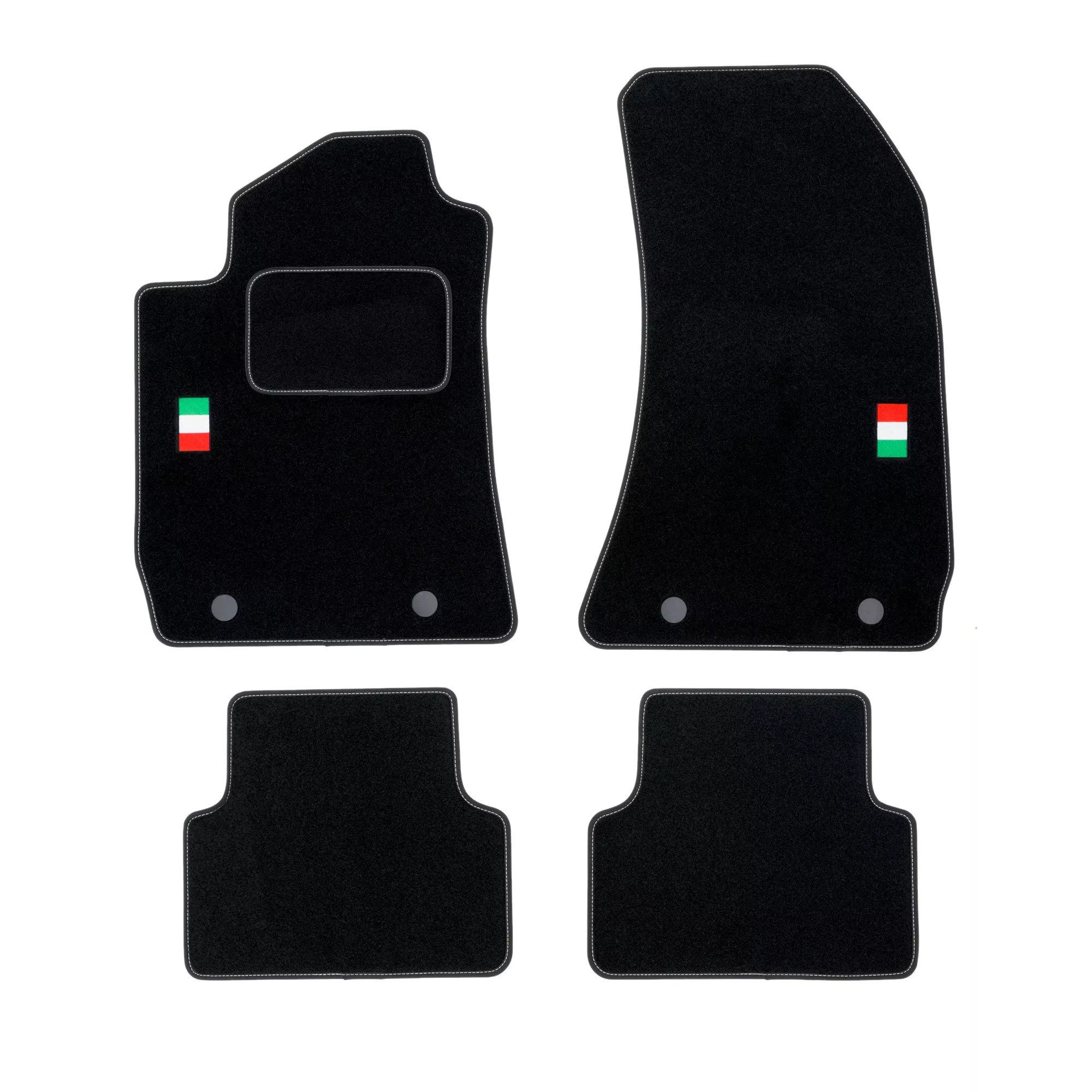 Stoffmatter Alfa Romeo GTV 1994 - 2005 │ Italy Club Style Velour Floor Mats