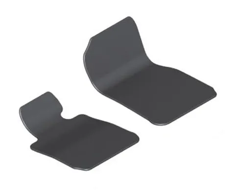 Stoffmatter BMW 2 Coupe (F22) / Cabriolet (F23) 2013 - 2021 │ front - Genuine® Anthracite Rear Velour mats