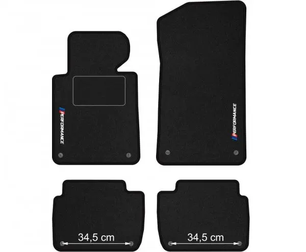 Stoffmatter BMW 3 (E46) 1998 - 2005 │ M Performance Floor Mats – bilde 8