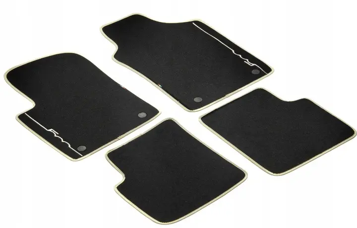 Stoffmatter Fiat 500 / Fiat 500e I 2012- 2019 │ Genuine® Textile Floor Mats