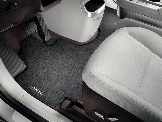 Stoffmatter foran Hyundai Ioniq 9 2025 -> │ Premium nylon garn ECONYL®