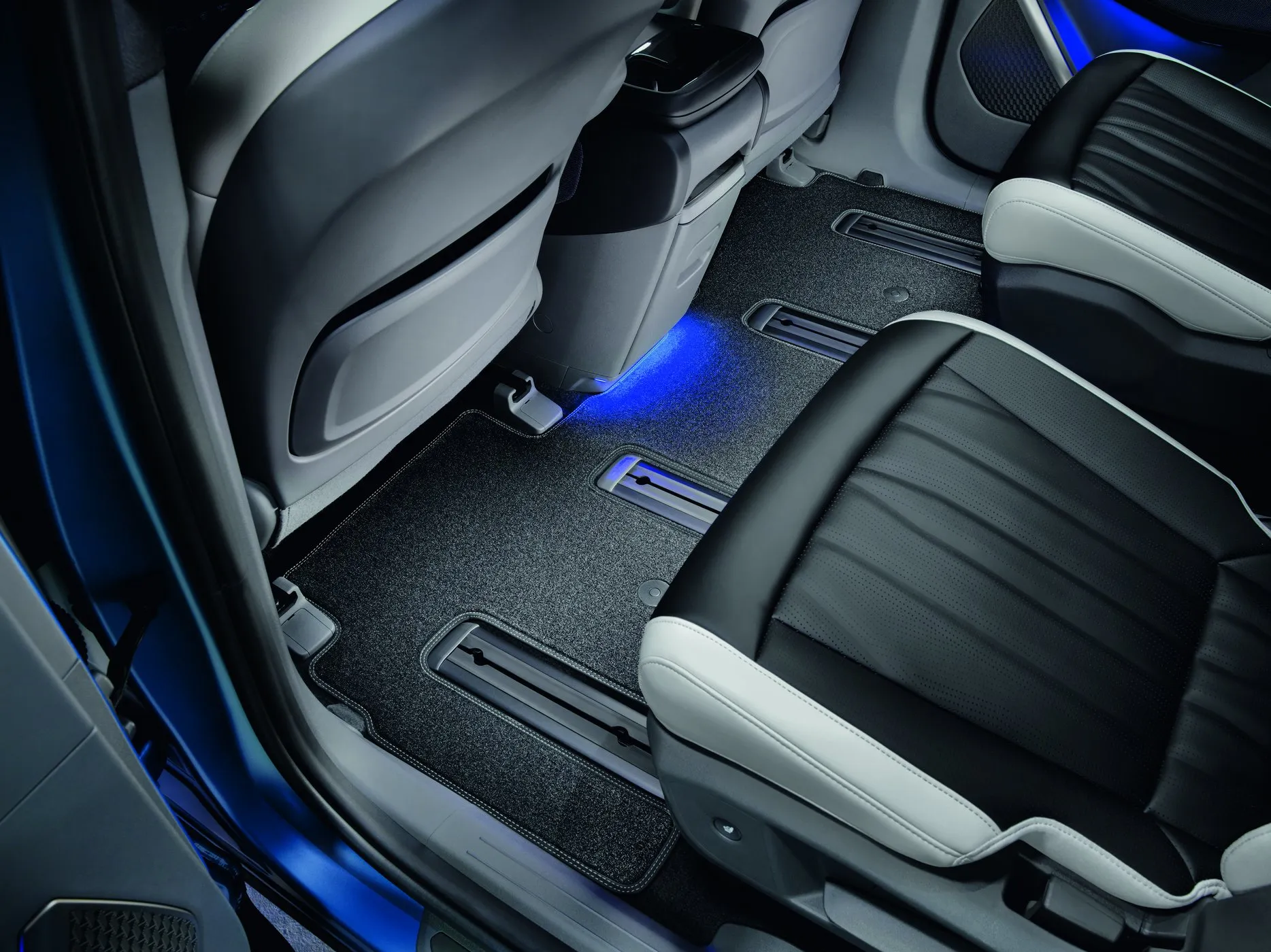 Stoffmatter Kia EV9 2023 -> │ bak velourmatter for 7 seter - Genuine® ECONYL® Textile floor mats - sett 2 stk.