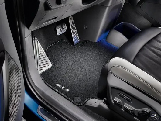Stoffmatter Kia EV9 2023 -> │ foran velourmatter - Genuine® ECONYL® Textile floor mats - sett 2 stk.