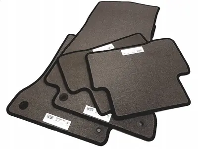 Stoffmatter Mercedes-Benz AMG C (W205 / S205) 2014 - 2021 │ Genuine® Black Velour Floot Mats - sett 4 stk. – bilde 5