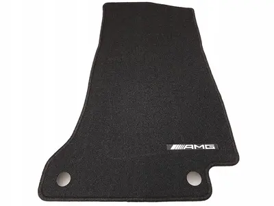 Stoffmatter Mercedes-Benz AMG C (W205 / S205) 2014 - 2021 │ Genuine® Black Velour Floot Mats - sett 4 stk. – bilde 7
