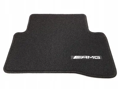 Stoffmatter Mercedes-Benz AMG C (W205 / S205) 2014 - 2021 │ Genuine® Black Velour Floot Mats - sett 4 stk. – bilde 9