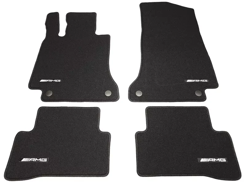 Stoffmatter Mercedes-Benz C (W205 / S205) 2014 - 2021 │ Genuine® AMG Floor Mats - sett 4 stk.