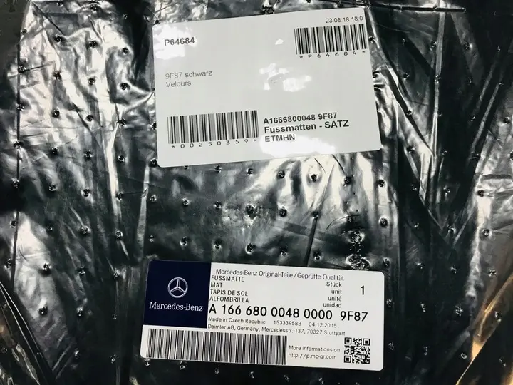 Stoffmatter Mercedes-Benz GL (X166) 2012 - 2015 – bilde 6