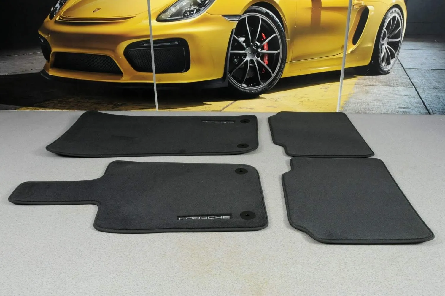 Stoffmatter Porsche Panamera II (971) 2016 - 2023 │ Genuine® Floor mats with Nubuk surround – bilde 3