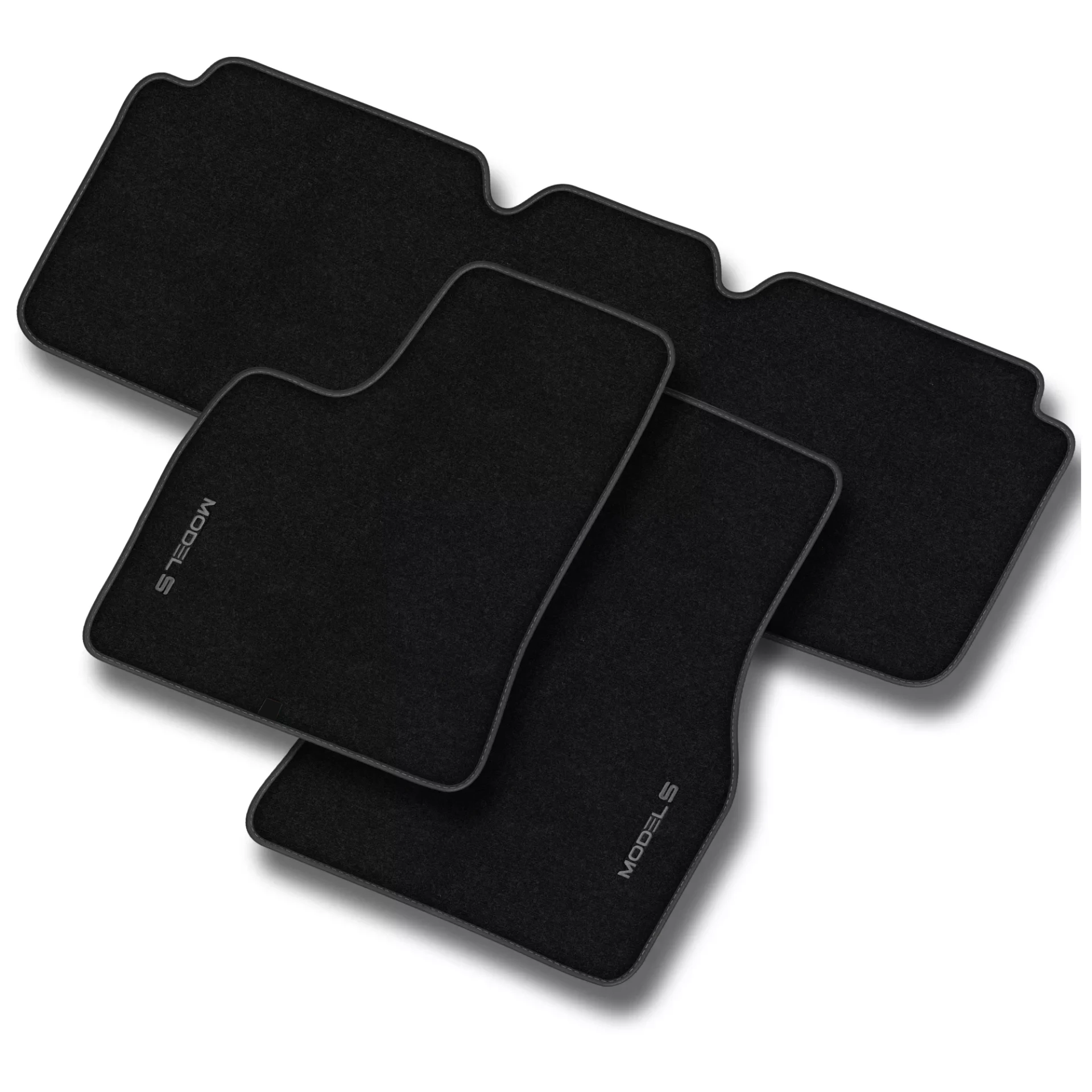 Stoffmatter Tesla Model S 2012 - 2021 │ Grey Edition Premium Textile Floor Mats