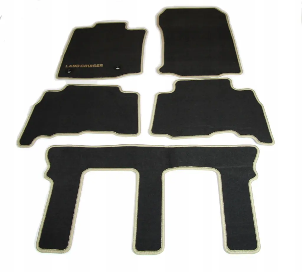 Stoffmatter Toyota Land Cruiser J150 2013 - 2024 │ 7 seter - Genuine® textile floor mats