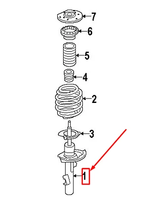 Støtdemper foran Volvo XC70 II 2008 - 2016 │ Høyre side - Genuine® Active Chassis Four C Shock Absorber – bilde 2