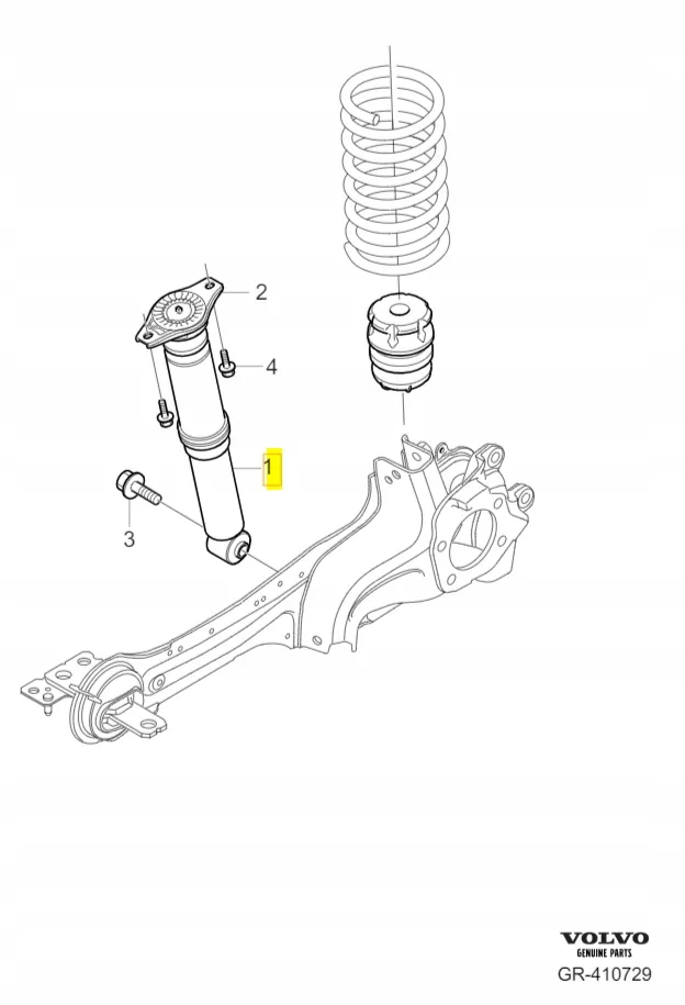 Støtdemper Volvo XC70 II 2007 - 2016 │ bakaksel Genuine® Genuine Shock Absorber - 1 stk. – bilde 2