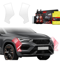Støtfangerbeskytter Cupra Ateca 2020 - 2025 │ PPF beskyttelsesfolie Gjennomsiktig BodyShield