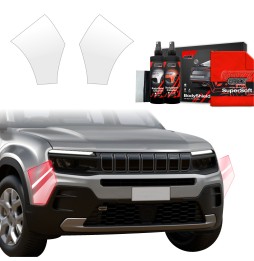 Støtfangerbeskytter Jeep Avenger 2023 - 2025 │ PPF beskyttelsesfolie Gjennomsiktig BodyShield