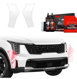 Støtfangerbeskytter Kia Sorento 2023 - 2025 │ PPF beskyttelsesfolie Gjennomsiktig BodyShield