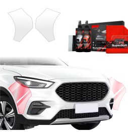 Støtfangerbeskytter MG ZS 2019 - 2025 │ PPF beskyttelsesfolie Gjennomsiktig BodyShield