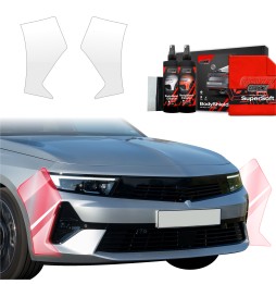 Støtfangerbeskytter Opel Astra 2021 - 2024 │ PPF beskyttelsesfolie Gjennomsiktig BodyShield