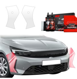 Støtfangerbeskytter Opel Corsa 2023 - 2025 │ PPF beskyttelsesfolie Gjennomsiktig BodyShield