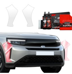 Støtfangerbeskytter Opel Frontera 2024 - 2025 │ PPF beskyttelsesfolie Gjennomsiktig BodyShield