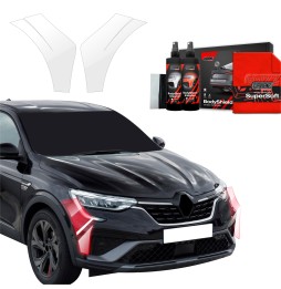 Støtfangerbeskytter Renault Arkana 2022 - 2025 │ PPF beskyttelsesfolie Gjennomsiktig BodyShield