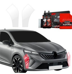 Støtfangerbeskytter Renault Clio 2023 - 2024 │ PPF beskyttelsesfolie Gjennomsiktig BodyShield