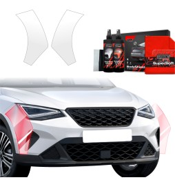 Støtfangerbeskytter Seat Arona 2021 - 2025 │ PPF beskyttelsesfolie Gjennomsiktig BodyShield