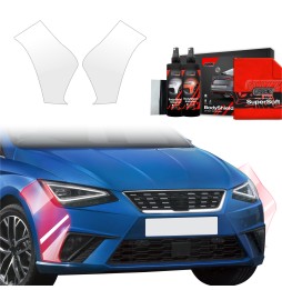 Støtfangerbeskytter Seat Ibiza 2021 - 2025 │ PPF beskyttelsesfolie Gjennomsiktig BodyShield