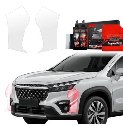 Støtfangerbeskytter Suzuki S-Cross 2021 - 2025 │ PPF beskyttelsesfolie Gjennomsiktig BodyShield