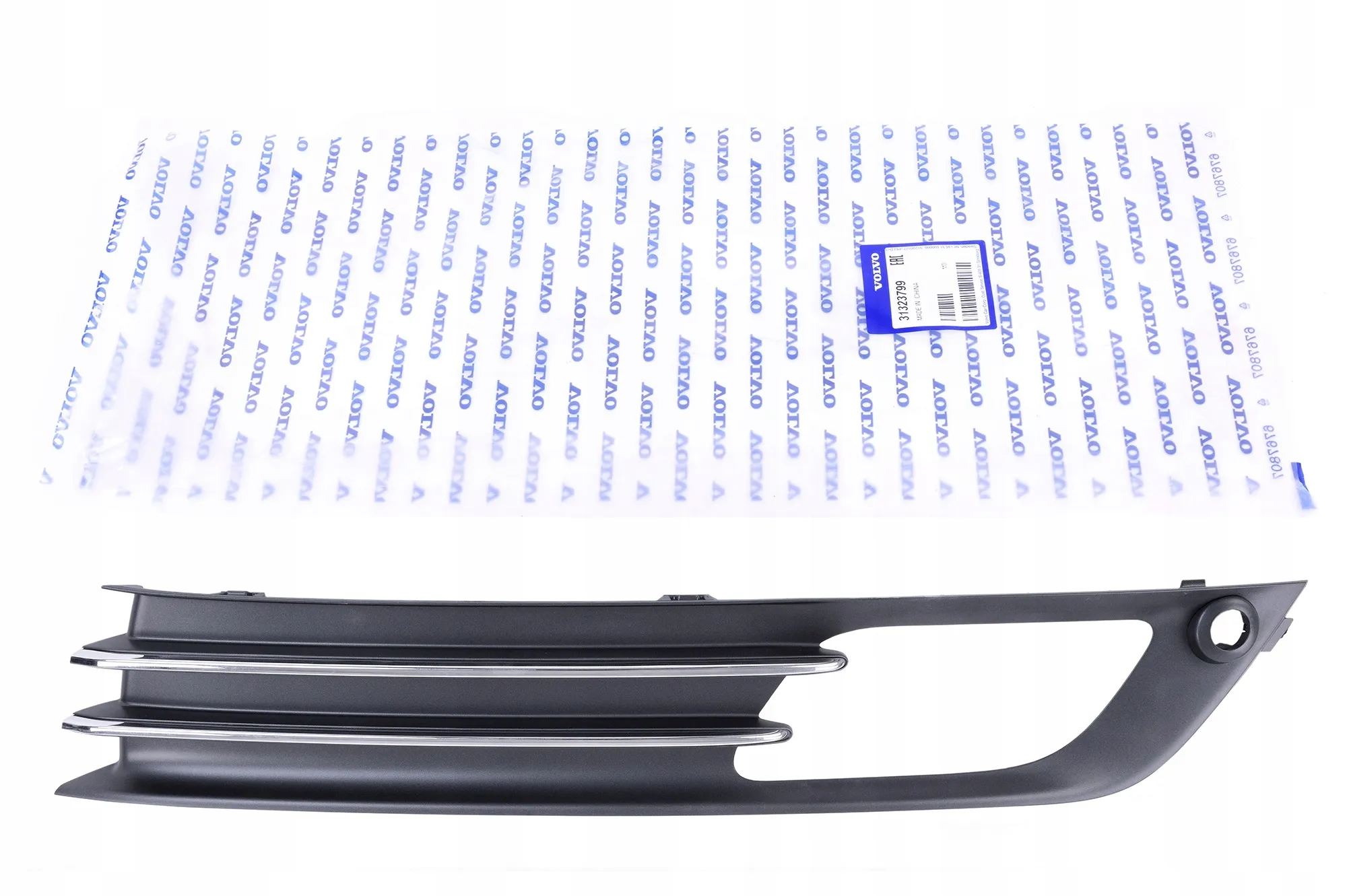 Støtfangergrill Volvo Genuine® S80 V70 2014-2016 │ front høyre, krom