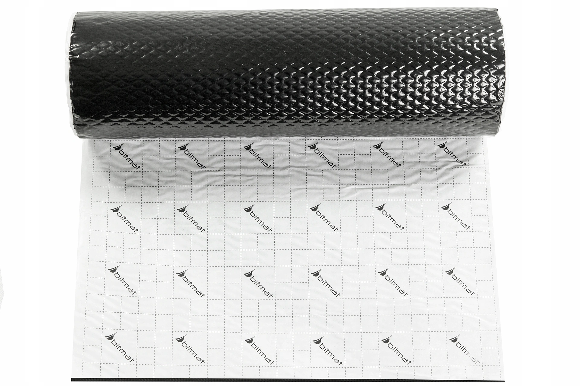 Støydempende butylmatte 2 mm med sort aluminium Bitmat BB-2 –  400 x 50 cm – bilde 2
