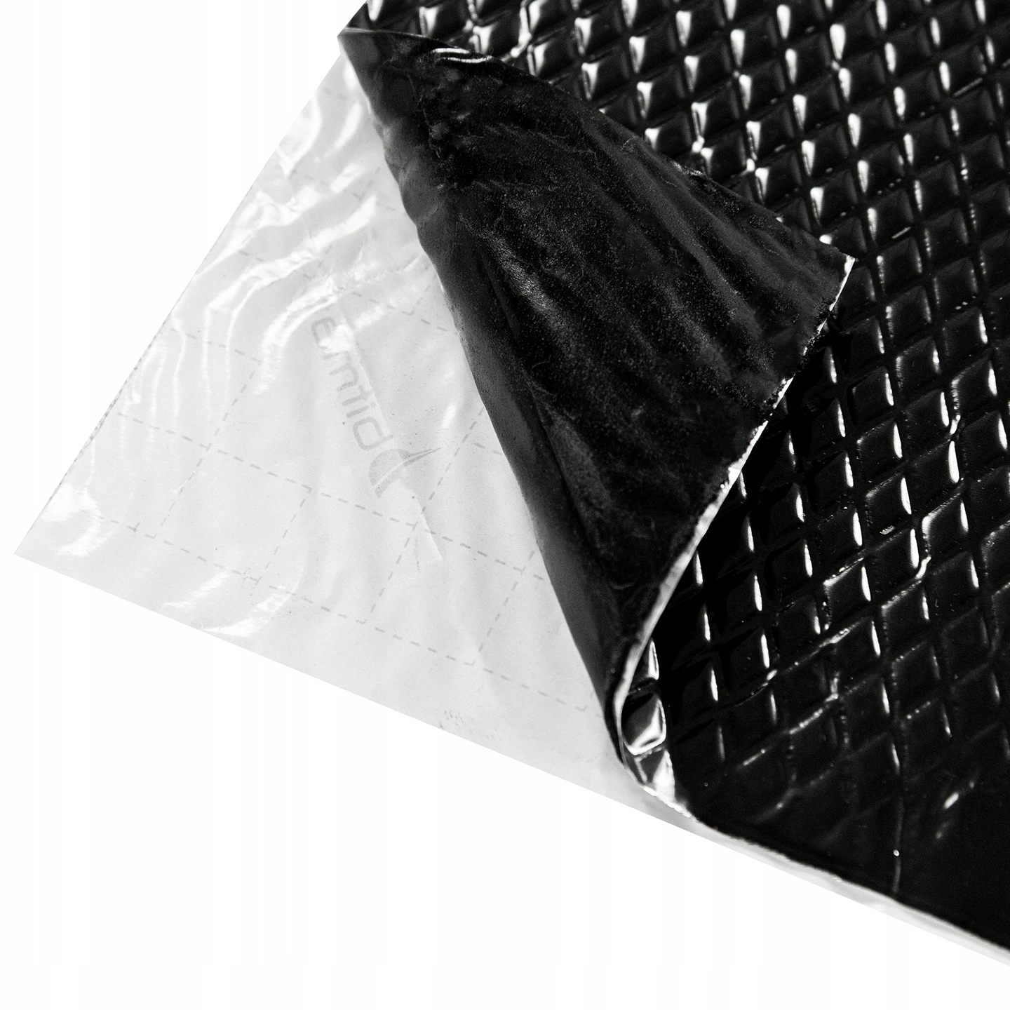 Støydempende butylmatte 2 mm med sort aluminium Bitmat BB-2 –  400 x 50 cm – bilde 5