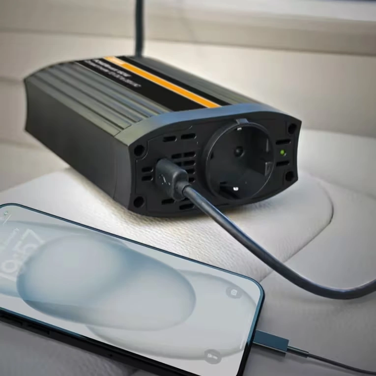 Strøminverter Osram POWERinvert 150W │ Spenningsomformer 12V til 230V med USB – bilde 4