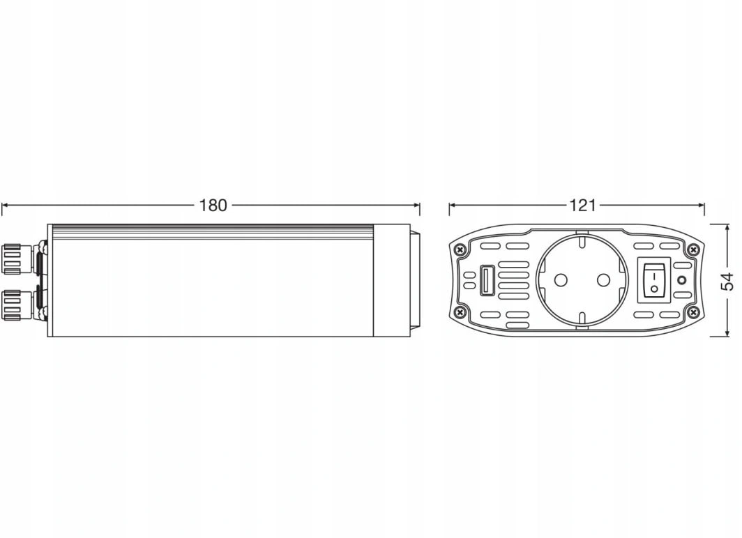 Strøminverter Osram POWERinvert 300W │ Spenningsomformer 12V til 230V med USB – bilde 4