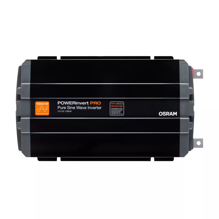 Strøminverter Osram POWERinvert PRO 1000W │ Spenningsomformer Pure Sine Wave 12V til 230V – bilde 5