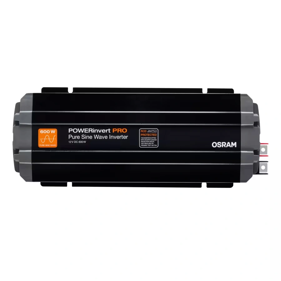 Strøminverter Osram POWERinvert PRO 600W │ Spenningsomformer Pure Sine Wave 12V til 230V – bilde 10