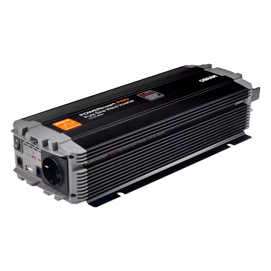 Strøminverter Osram POWERinvert PRO 600W │ Spenningsomformer Pure Sine Wave 12V til 230V – bilde 12