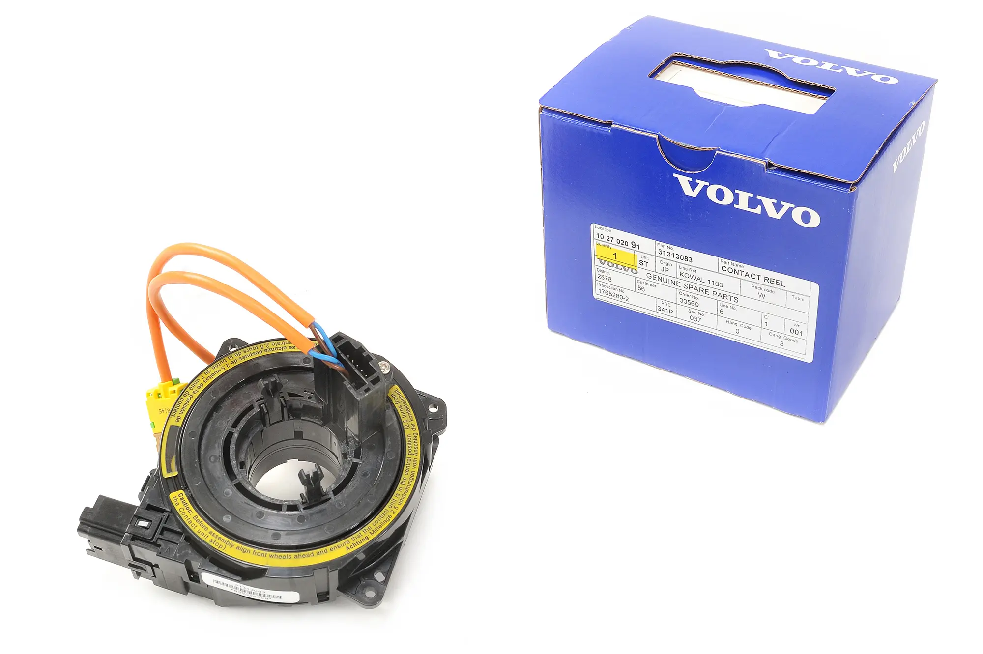 Styrevinkelsensor DSTC Volvo │ Genuine® Airbag Clockspring Steering Angle Sensor Image 5