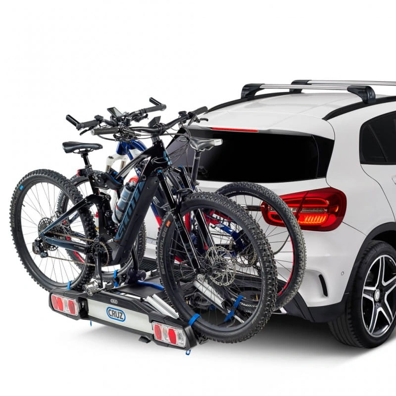 Sykkelstativ bakmontert sammenleggbar for hengerkobling for 2 El-sykler │ Cruz Pivot eBike R3 EU – bilde 2