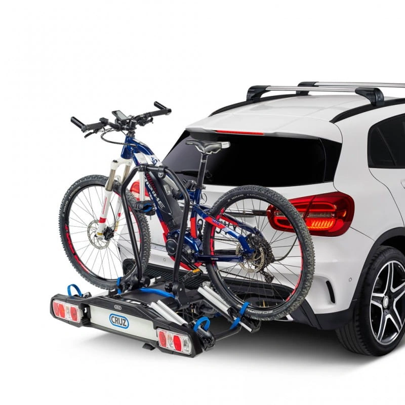 Sykkelstativ bakmontert sammenleggbar for hengerkobling for 2 El-sykler │ Cruz Pivot eBike R3 EU – bilde 3