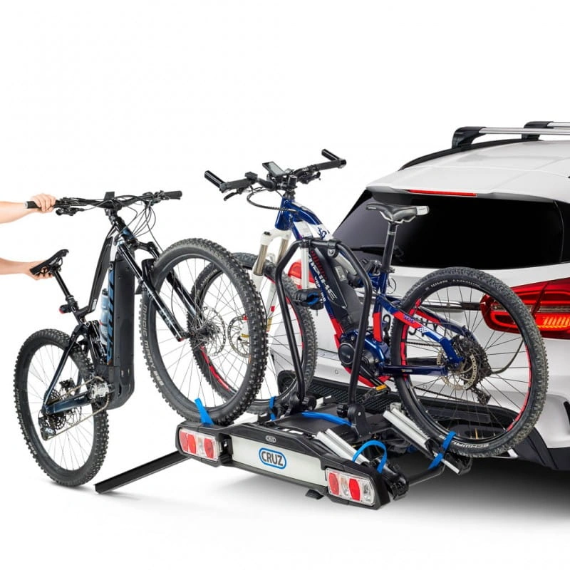 Sykkelstativ bakmontert sammenleggbar for hengerkobling for 2 El-sykler │ Cruz Pivot eBike R3 EU – bilde 6