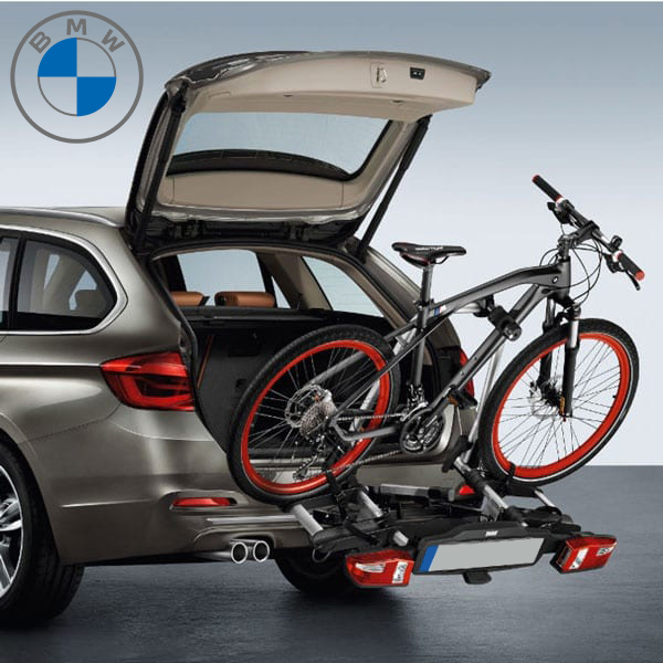 Sykkelstativ BMW bakmontert for hengerkobling sammenleggbar for 2/3 sykler