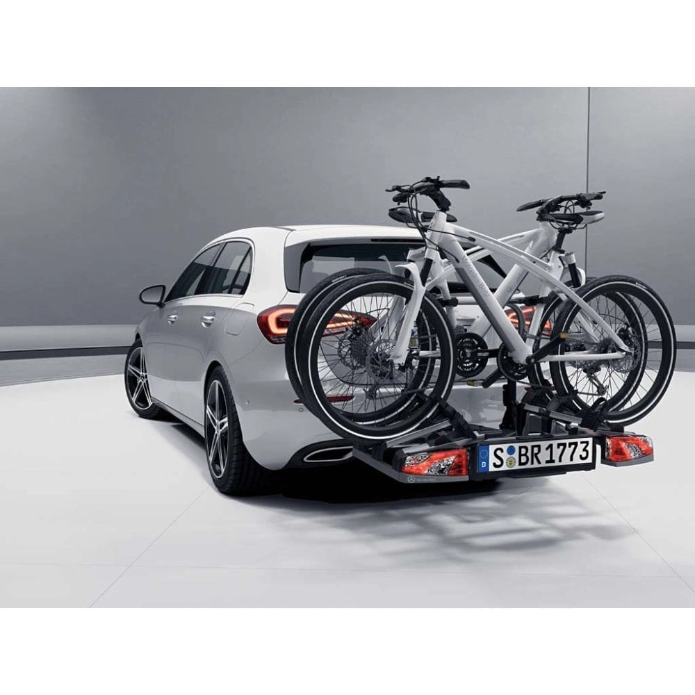 Sykkelstativ på hengerfeste Mercedes-Benz │ For 2 sykler – sammenleggbart, 30 kg per skinne – bilde 4