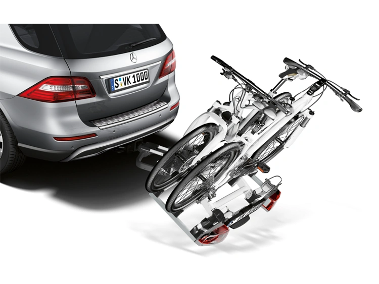 Sykkelstativ på hengerfeste Mercedes-Benz │ For 2 sykler – sammenleggbart, 30 kg per skinne – bilde 6