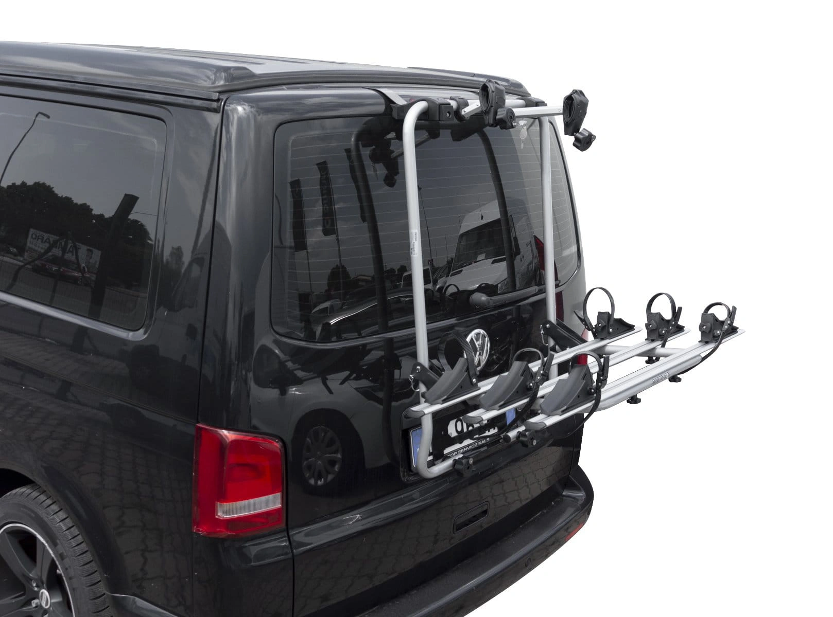 Sykkelstativ til bakluke VW T6 Transporter Caravelle Multivan Califronia 2015 - 2023  – maks 3 sykler – bilde 2