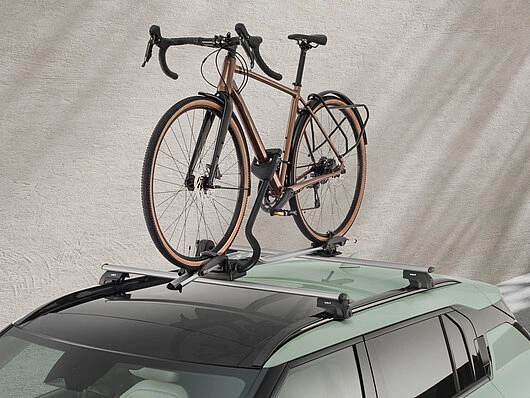 Sykkelstativ til takbøyler Kia Bike Carrier Pro │ Genuine® Roof Bike Holder Image 3