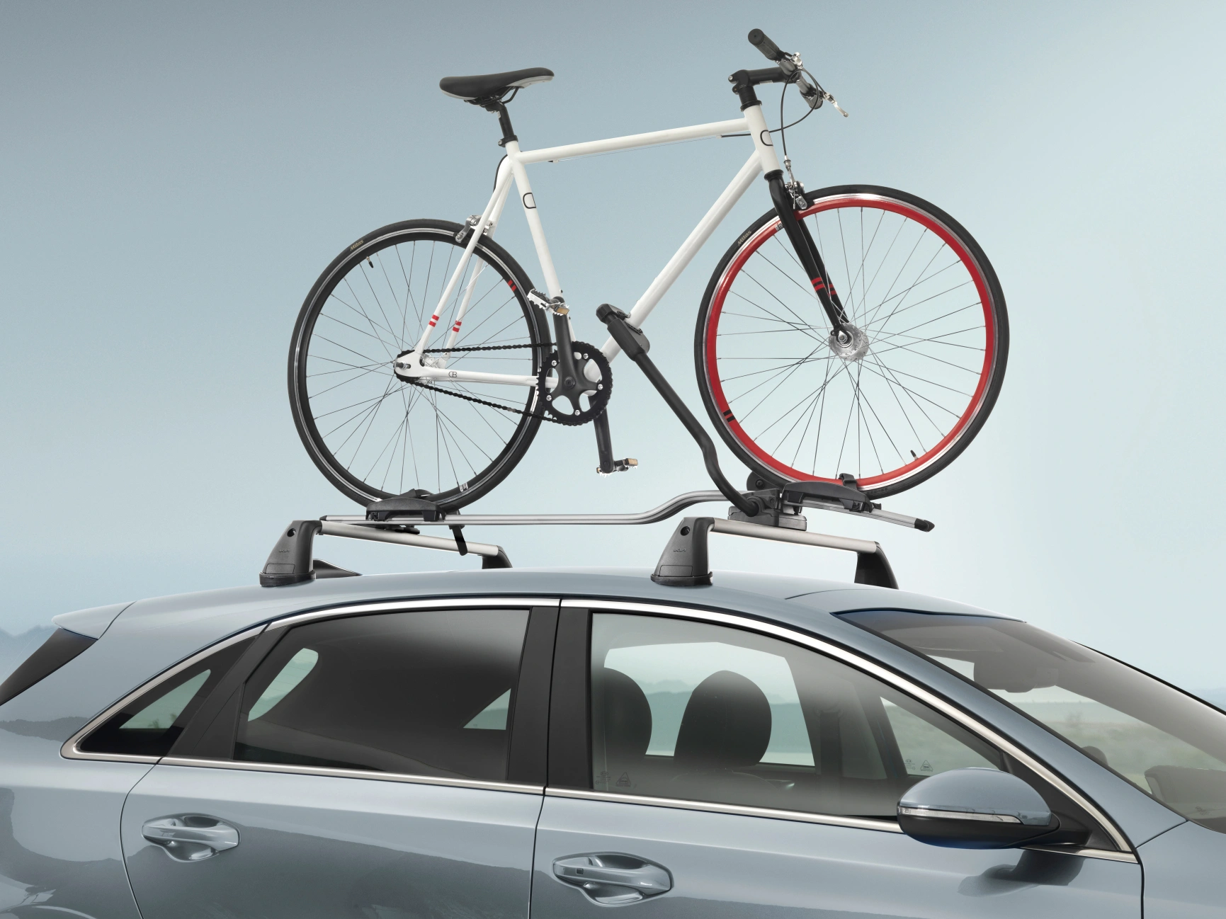 Sykkelstativ til takbøyler Kia Bike Carrier Pro │ Genuine® Roof Bike Holder Image 8